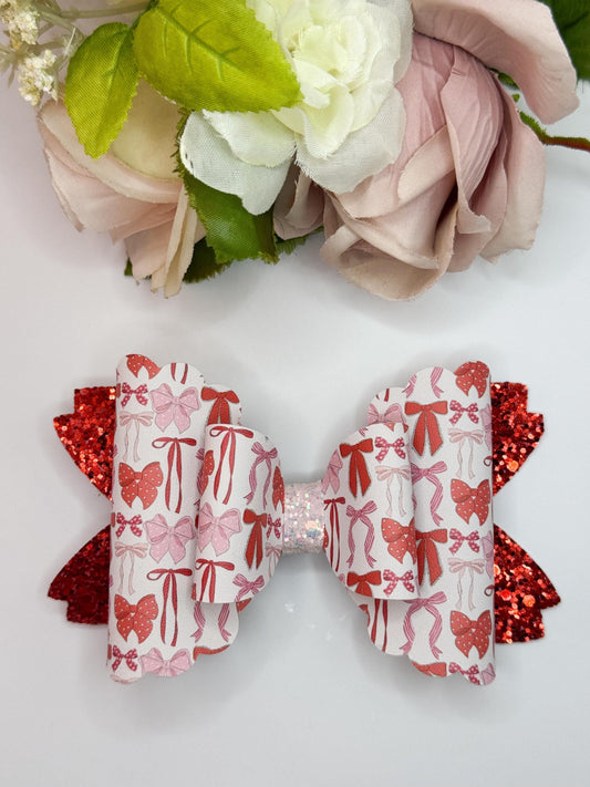 Valentines  bows, bow bows, lazos, girly bows, girl accessories, girl bows, valentines gift ideas