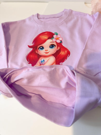 Mermaid sweaters, mermaid accessories, mermaid birthday gift, toddler apparel, light sweater