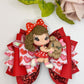 Valentines  bows, bows, lazos, girly bows, girl accessories, girl bows, valentines gift ideas