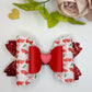 Valentines  bows, cherry bow, bows, lazos, girly bows, girl accessories, cherries print , valentines gift ideas