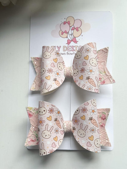 Easter bows ,small bows, piggie bows, Easter, Easter handmade, custom made , pascuas, lazos, Easter basket, unique items
