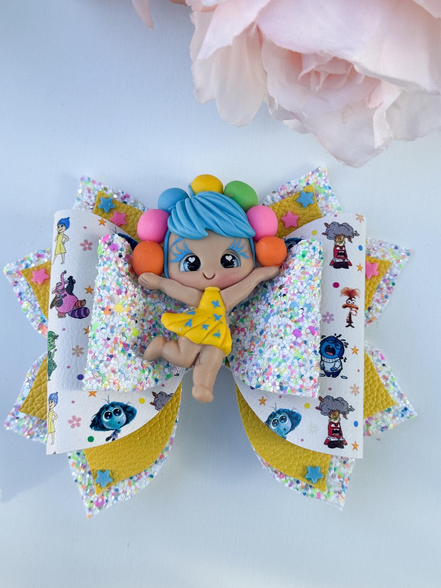 Emotions bow. Character bows, emotion bows, Hair bow, Hair accessories ,birthday gift , handmade bows, feeling characters