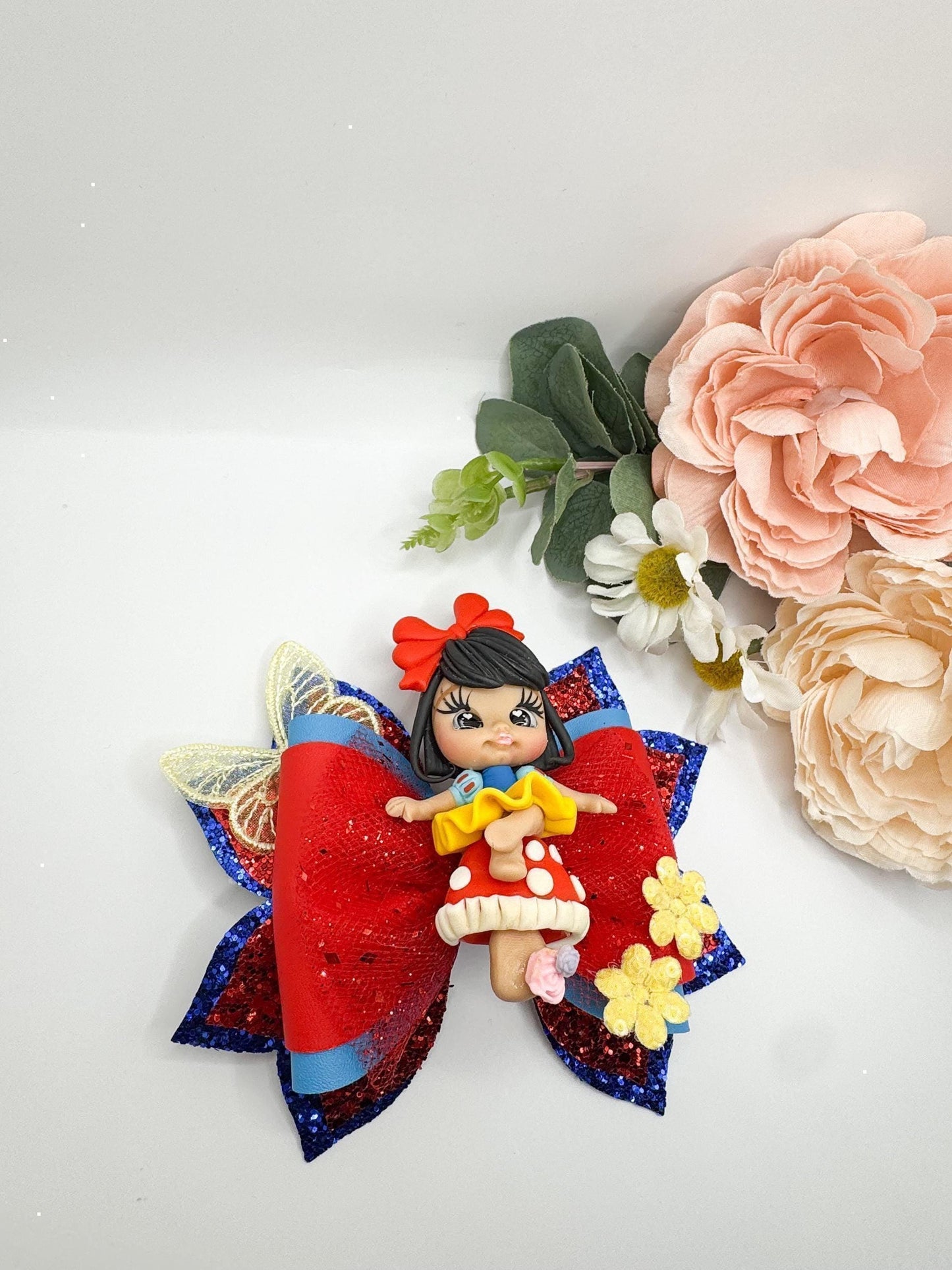 Princess bow, princess theme accessories , Hair bow, Hair accessories, princess birthday gift,birthday gift for girl, lazos,handmade bows,