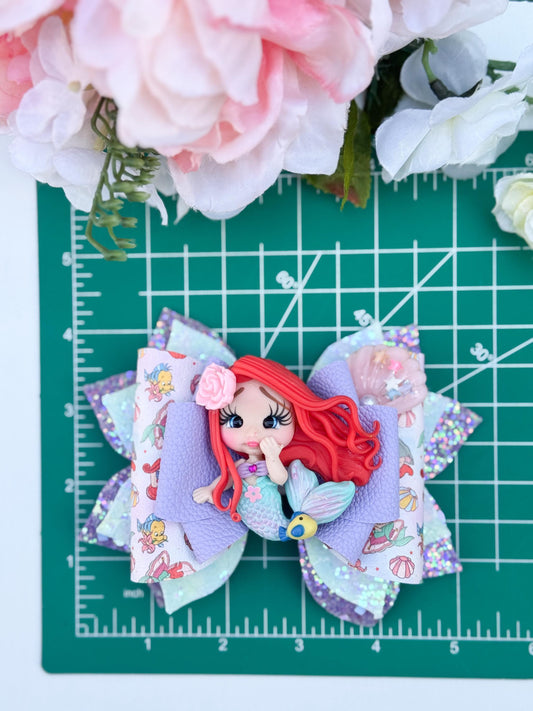 Mermaid bow,Mermaid birthday accessories , Hair bow, handmade bows, lazos. Summer bows