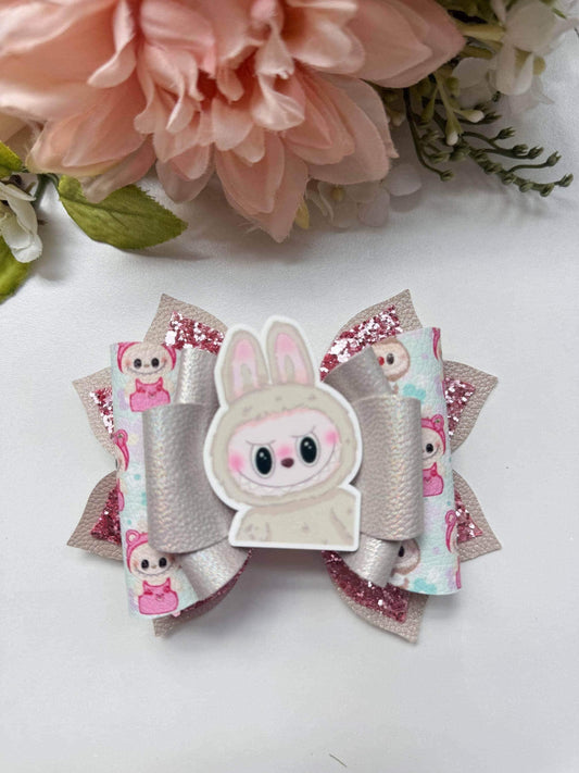 Labubu bows. bow , Hair bow, Hair accessories , cute monsters bows , handmade accessories, lazos ,