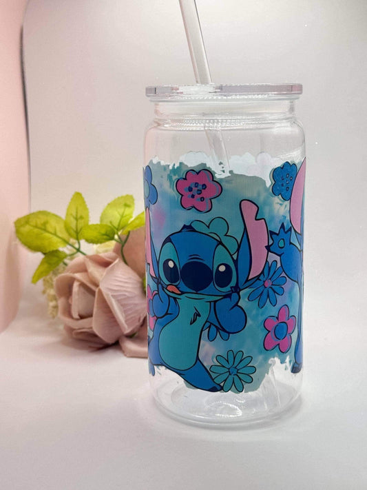 Blue alien  plastic cup, 16oz plastic cup, milk cup, libby cups