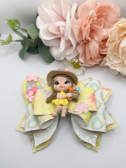 Easter bows , Easter, Easter handmade, custom made , pascuas, lazos, Easter basket, unique items