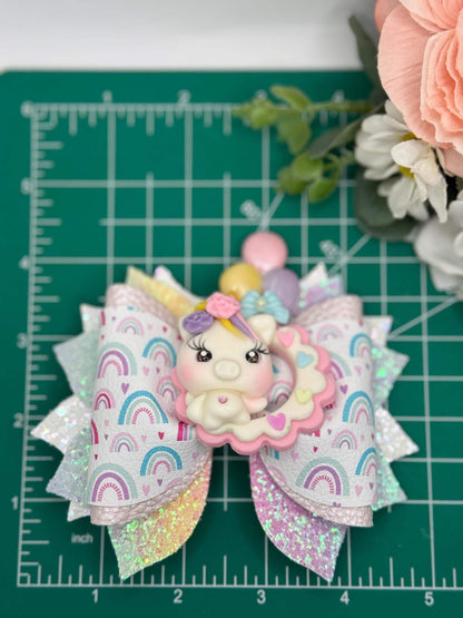 Unicorn  bow , bows, Hair bow, Hair accessories, unicorn birthday, summer bows , gifts for girls, lazos, unicorn accessories
