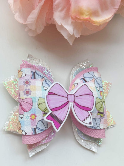 Back to school. School bows, handmade accessories, girl bows , school accessories